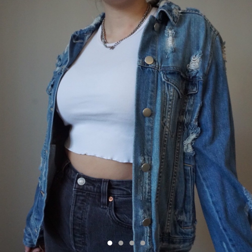 Distressed Denim Jacket